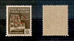 2132 EMISSIONI LOCALI - SAVONA - 1945 – Savona – 10 Cent Monumenti Distrutti Soprastampato (2) – Punto Dopo La “L” Più B - Altri & Non Classificati