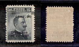 2186 UFF.POSTALI ESTERO - DURAZZO - 1909/1911 – 20 Cent Su 30 Para Su 15 Cent Michetti (9) – Soprastampa Spostata In Bas - Altri & Non Classificati