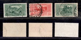 2194 COLONIE - EMISSIONI GENERALI - 1932 – Cinquantenario Garibaldino (1/3) – I Primi 3 Valori Della Serie – Usati (50) - Otros & Sin Clasificación