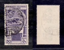 2201 COLONIE - EMISSIONI GENERALI - 1933 – 50 Cent Cinquantenario Eritreo (26) – Usato (40) - Otros & Sin Clasificación