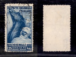 2206 COLONIE - EMISSIONI GENERALI - 1933 – 1,25 Lire Marcia Su Roma (36) – Usato (38) - Altri & Non Classificati