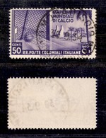 2210 COLONIE - EMISSIONI GENERALI - 1934 – 50 Cent Mondiali Di Calcio (47) – Usato (45) - Altri & Non Classificati