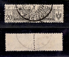 2255 COLONIE - ERITREA - 1917/1924 – 20 Cent Pacchi Postali Soprastampato (11) – Usato (15) - Altri & Non Classificati