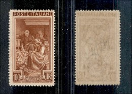 2330 REPUBBLICA - 1950 – 100 Lire Lavoro (651 – 14x14) – Gomma Integra - Otros & Sin Clasificación