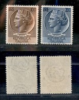 2334 REPUBBLICA - 1954 – Turrita (747/748) – Serie Completa – Gomma Integra (180) - Andere & Zonder Classificatie