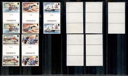 2404 GRAN BRETAGNA - ALDERNEY – 1991 – Faro Les Casquets (unif.49/53) – Serie Completa Di 5 Valori In Coppia Verticale C - Altri & Non Classificati