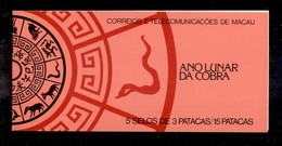 2430 MACAU - 1989 – Libretto Anno Lunare Del Cobra – Nuovo (50) - Altri & Non Classificati