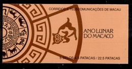 2433 MACAU - 1992 – Libretto Anno Lunare Della Scimmia – Nuovo (50) - Altri & Non Classificati