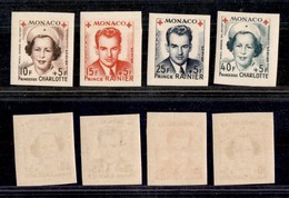 2451 MONACO - 1949 – Pro Croce Rossa (unif.334/337) – Serie Completa Di 4 Valori – Non Dentellati – Gomma Integra - Altri & Non Classificati