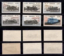 2465 MONACO - 1968 – Centenario Ferrovia Nizza-Monaco (unif.752/757) – Serie Completa Di 6 Valori – Gomma Integra (20) - Otros & Sin Clasificación