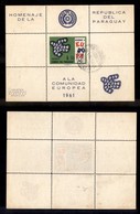 2481 PARAGUAY - 1961 – Foglietto 50 G. Europa Unita (mich. Block 15) – Usato (110) - Andere & Zonder Classificatie