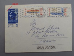 Roumanie Lettre 016, Cachet Bucarest Année 1965, ONU, état - Brieven En Documenten