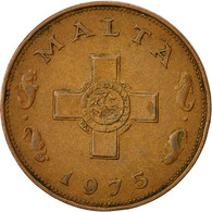 Malte, Cent, 1975, British Royal Mint, TB+, Bronze, KM:8 - Malte