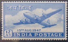 INDIA 1947 12as Independence MLH - Unused Stamps
