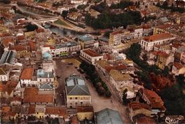 40-MONT-DE-MARSAN- VUE AERIENNE,PLACE DE LA MAIRIE ET LE  PONT DU MIDOUZE - Mont De Marsan