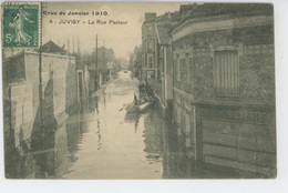 JUVISY SUR ORGE - Crue De Janvier 1910 - La Rue Pasteur - Juvisy-sur-Orge