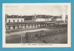 CPSM 1555 - Chemin De Fer Train En Gare De RIOM 63 - Riom