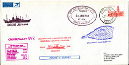 South Africa Paquebot Cover Cape Town Posted At Sea 24-1-1984 RS/NS Africana 15 Voyage With A Lot Of Postmarks - Covers & Documents