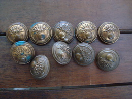 Lot Boutons Français,  Grenade Or. - Botones