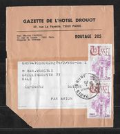 1976 EMBALLAGE DE JOURNAL → Nach Basel / Schweiz - Giornali