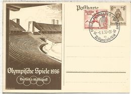 ALEMANIA REICH 1936 JUEGOS OLIMPICOS DE BERLIN MT FAHRBARES POSTAMT M - Sommer 1936: Berlin