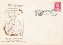 69821- INTERNATIONAL WOMEN'S DAY, SPECIAL COVER, 1984, ROMANIA - Covers & Documents