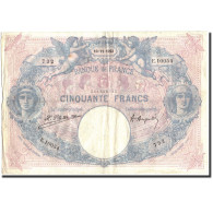 France, 50 Francs, 50 F 1889-1927 ''Bleu Et Rose'', 1923, 1923-11-10, TB+ - 50 F 1889-1927 ''Bleu Et Rose''