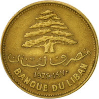 Lebanon, 25 Piastres, 1970, TTB, Nickel-brass, KM:27.1 - Liban