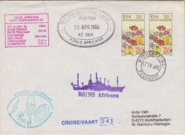 South Africa 1986 RS Africana Ca "Off The Skeleton Coast" 15 Apr 1986 Cover  (37856) - Polar Ships & Icebreakers