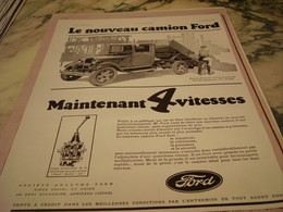 ANCIENNE PUBLICITE NOUVEAU CAMION FORD  1930 - Camions