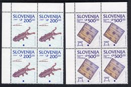 SLOVENIA 1998 Cultural Heritage 200, 500 T In Blocks Of 4 MNH / **.  Michel 245-46 - Slovenia