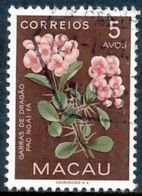 !										■■■■■ds■■ Macao 1953 AF#376ø Flowers Of Macao 5 Avos (x11465) - Gebruikt