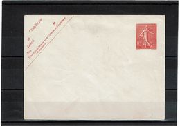 CTN27 - ENV. SEMEUSE LIGNEE 10c  DATE 534 - Standard Covers & Stamped On Demand (before 1995)