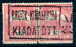 92461 BRUCK KIRÁLYHIDA Kiadadatott  2*10f Szép Bélyegzés  /  BRUCK KIRÁLYHIDA Issued 2*10f Nice Pmk - Gebraucht