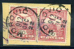 92463 MOROVIC 50f Pár, Szép Egykörös Bélyegzés  /  MOROVIC 50f Pair Nice Single Cycle Pmk - Used Stamps