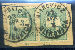 92474 MITROVICA  3kr Pár, Szép Bélyegzés  /  MITROVICA 3kr Pair Nice Pmk - Usado