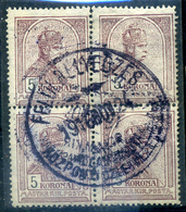 92281 BUDAPEST 4*5K Szép Bélyegzés  /  BUDAPEST 4*5 K Nice Pmk - Used Stamps