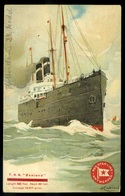 92449 HOLLANDIA 1924. Red Star Line , S.S.Zeeland  Litho Képeslap Temesvárra Küldve - Passagiersschepen