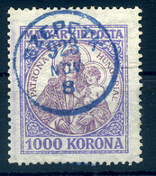 92351 SZEPETK Madonna 1000K Szép Egykörös Kék Bélyegzés  /  SZEPETK Madonna 1000K Nice Single Cycle Blue Pmk - Gebruikt