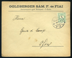 91082 BUDAPEST 1899. Helyi Céges Levél, Goldberger Sámuel - Usati