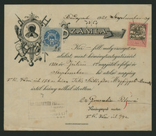 91563 Granatier Kéményseprő ,  Fejléces Céges Levél, 1920. Budapest  /  Granatier Chimney Sweep, Letterhead Corp. Letter - Reclame