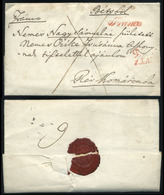 91575 1845. Szép Levél Bécsből , Tartalommal Révkomáromba Küldve , Czike és Nagy Család (Dr Nagy Sámuel)  /  1845 Nice L - ...-1850 Préphilatélie