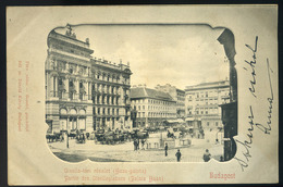 91522 BUDAPEST 1900. Gizella Tér, Divald Képeslap  /  BUDAPEST 1900 Gizella Sq. Divald Vintage Pic. P.card - Hungary