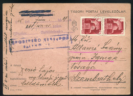 91027 CELLDÖMÖLK 1945. 06. Levelezőlap, Szovjet Katonai Cenzúrával Szombathelyre - Brieven En Documenten