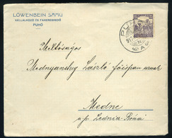 91030 PUHÓ 1917. Céges Levél Mednére Küldve, Löwenbein - Used Stamps