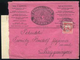 91087 BUDAPEST 1913. Conrad, Céges Reklám Levél Nagymágocsra - Used Stamps