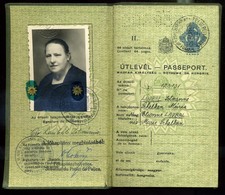 92751 ÚTLEVÉL 1937-38. 5P  /  PASSPORT 1937-38 5P - Documenti Storici