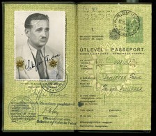 92753 ÚTLEVÉL 1939-40. 5P , Sok Bejegyzéssel, érdekes Darab! Schieffer - Historische Dokumente