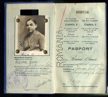 92765 ROMÁNIA ÚTLEVÉL 1933. Magyar Konzuli Illetékbélyeggel - Historische Dokumente