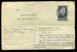 92677 1950. Érdekes Küldemény Sztálin 1Ft , Atom-ellenes Propaganda Szöveggel - Used Stamps